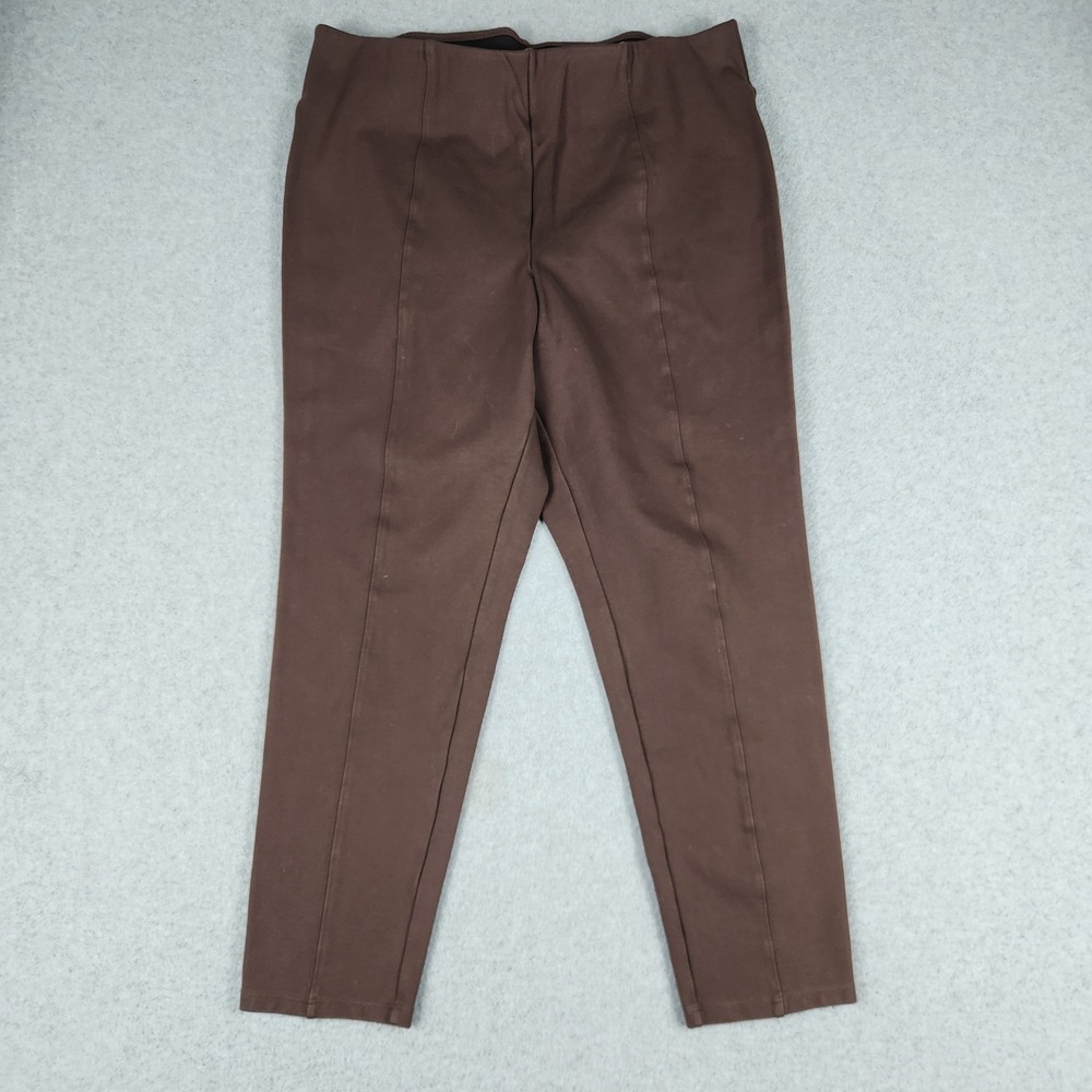 Old Navy Pants Womens XL Brown Extra High-Rise Skinny Ponte Front Seam Stretch